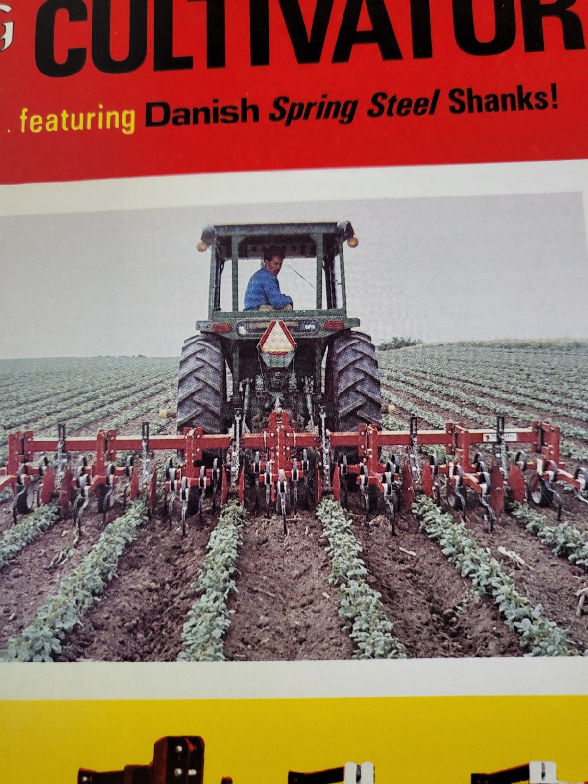 BROCHURE 1970s Spring Devil Spring-Tine Tractor Cultivator Lake View IA. AG Farm