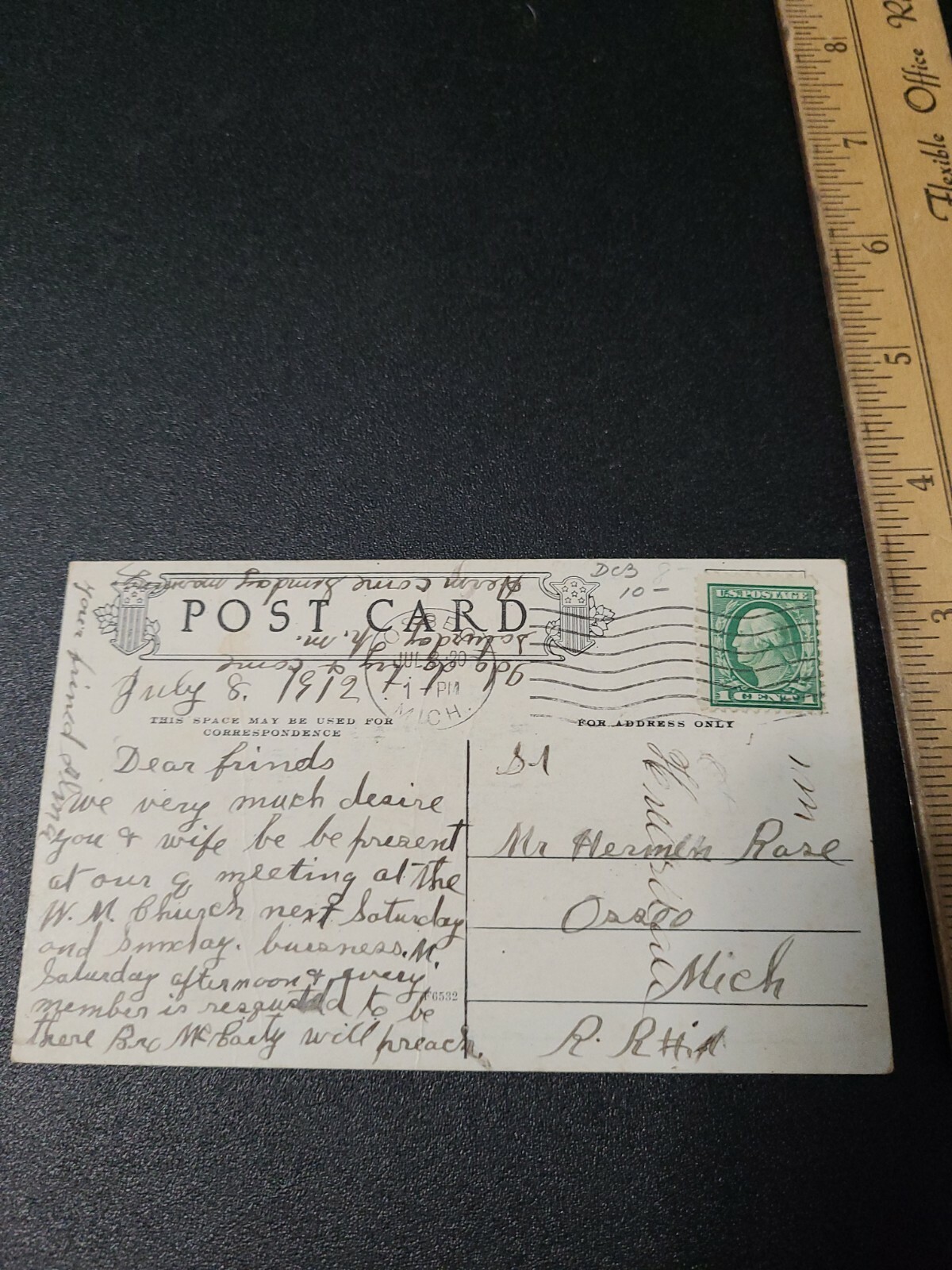 Rare 1912 Economy King Cream Separator Sears Roebuck Postcard