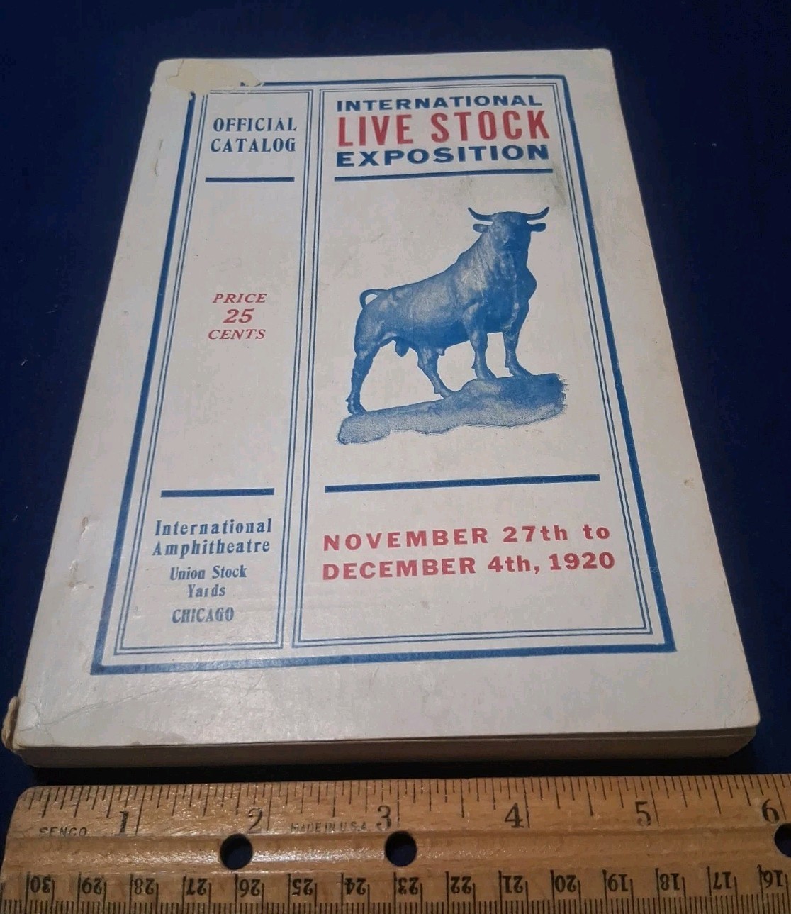1920 International Livestock Exposition Catalog Book Chicago Union Stock Yards