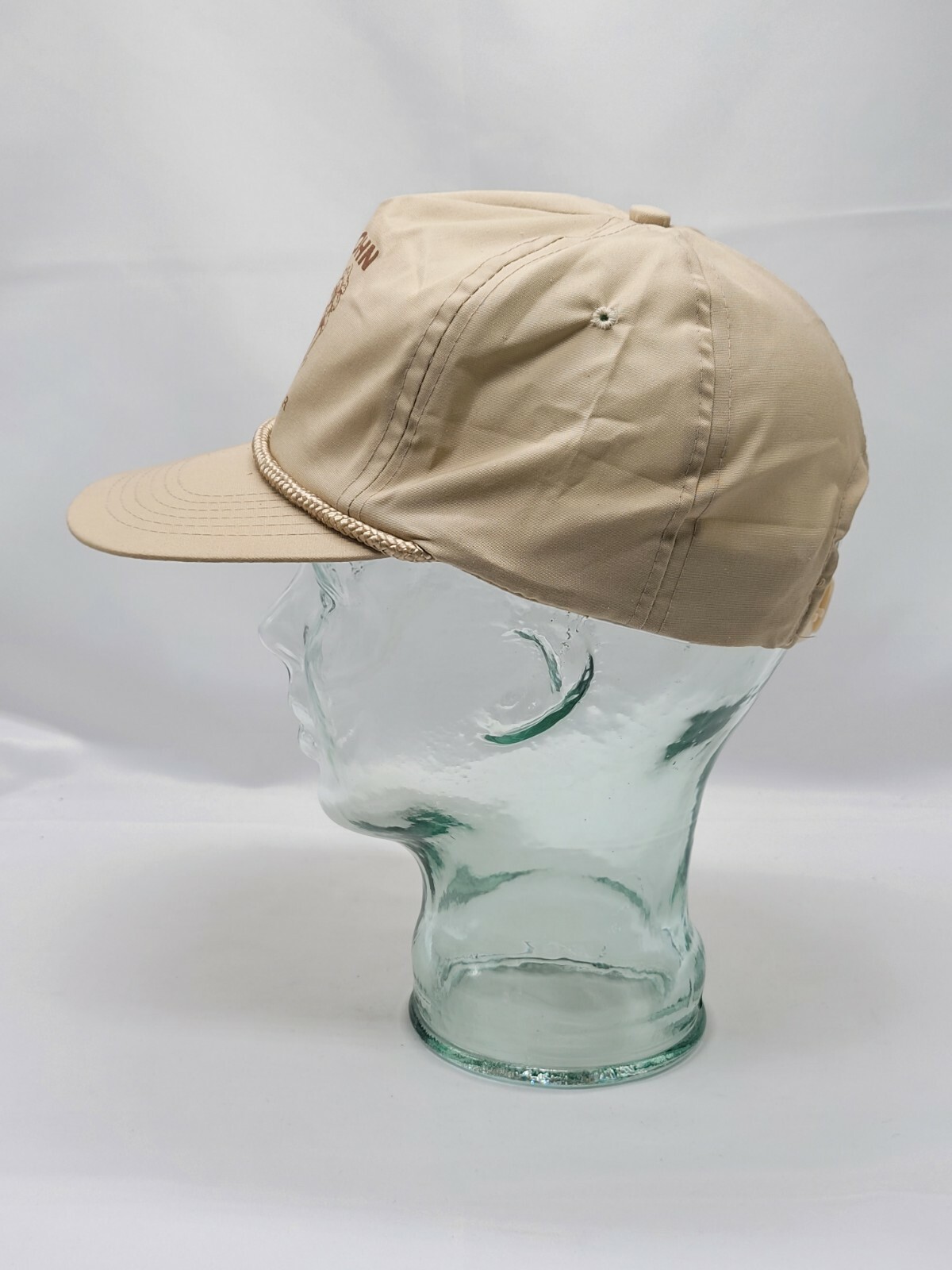 Big John Tree Transplanter Mfg. Inc. Vintage Tan Trucker Hat Snap Back EUC