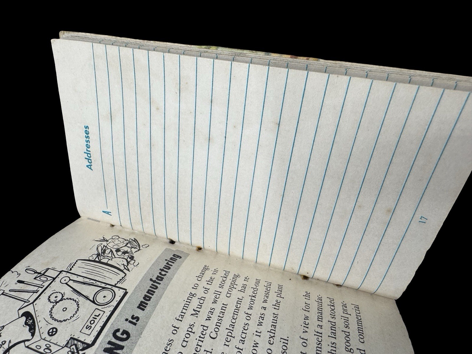 Swift’s Plant Food Service Red Steer Notebook Pocket Book Used 50&rsquo;s