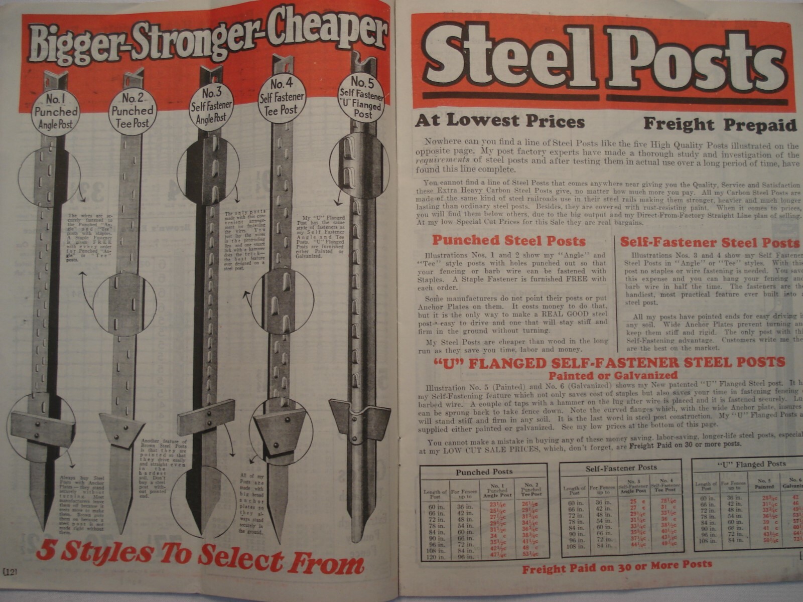 JIM BROWN&rsquo;S 1928 NEW FALL BARGAINS CATALOG BROWN&rsquo;S FENCE & GATE CLEVELAND OHIO
