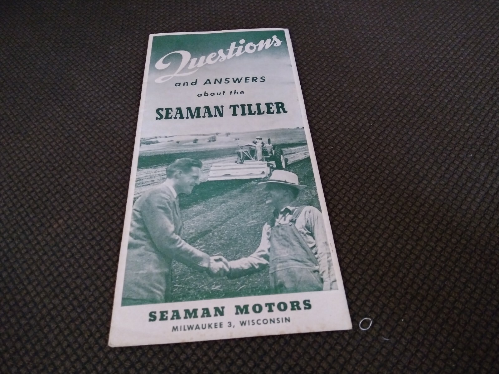 Vintage Brochure about Seaman Tiller Seaman Motors Milwaukee