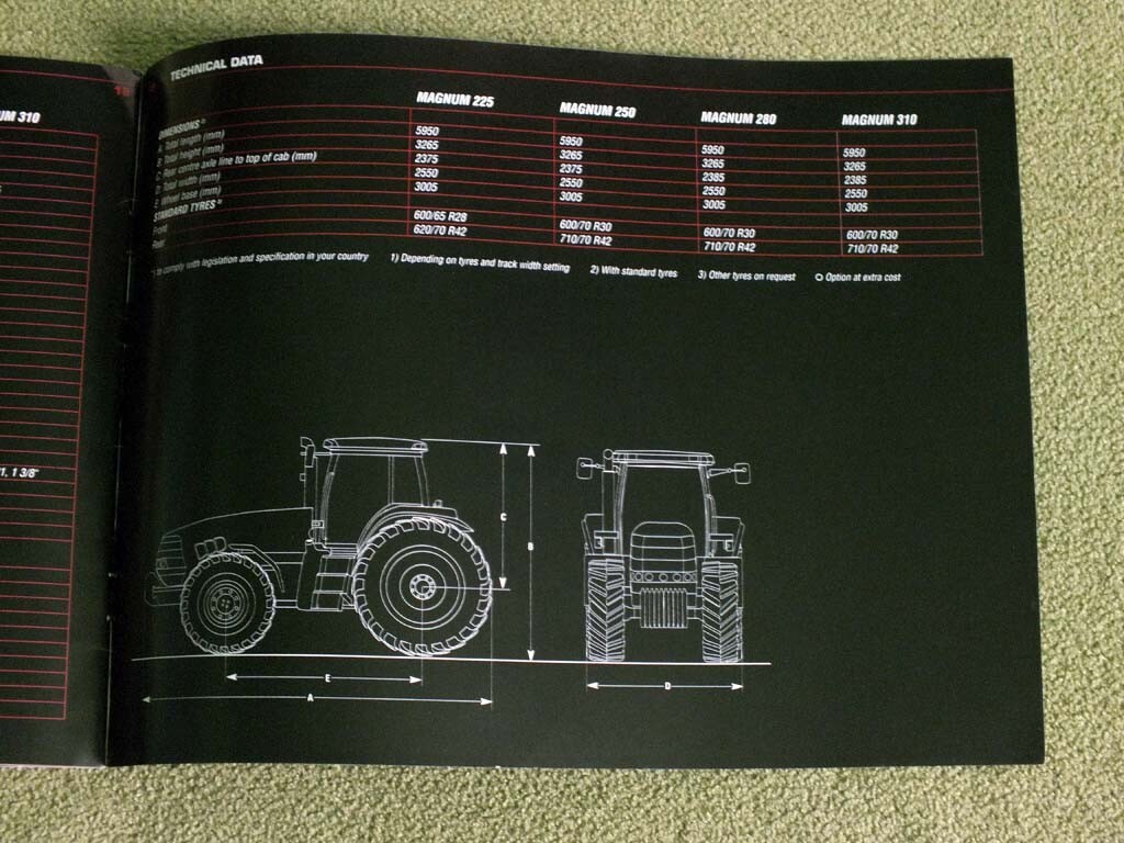 CASE IH MAGNUM 225 / 250 / 280 / 310 Tractors Brochure Prospekt 2006