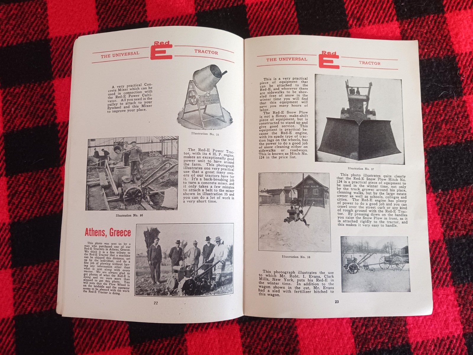 1932 Red-E Garden Tractor Catalog Farm Cultivator Page Brochure