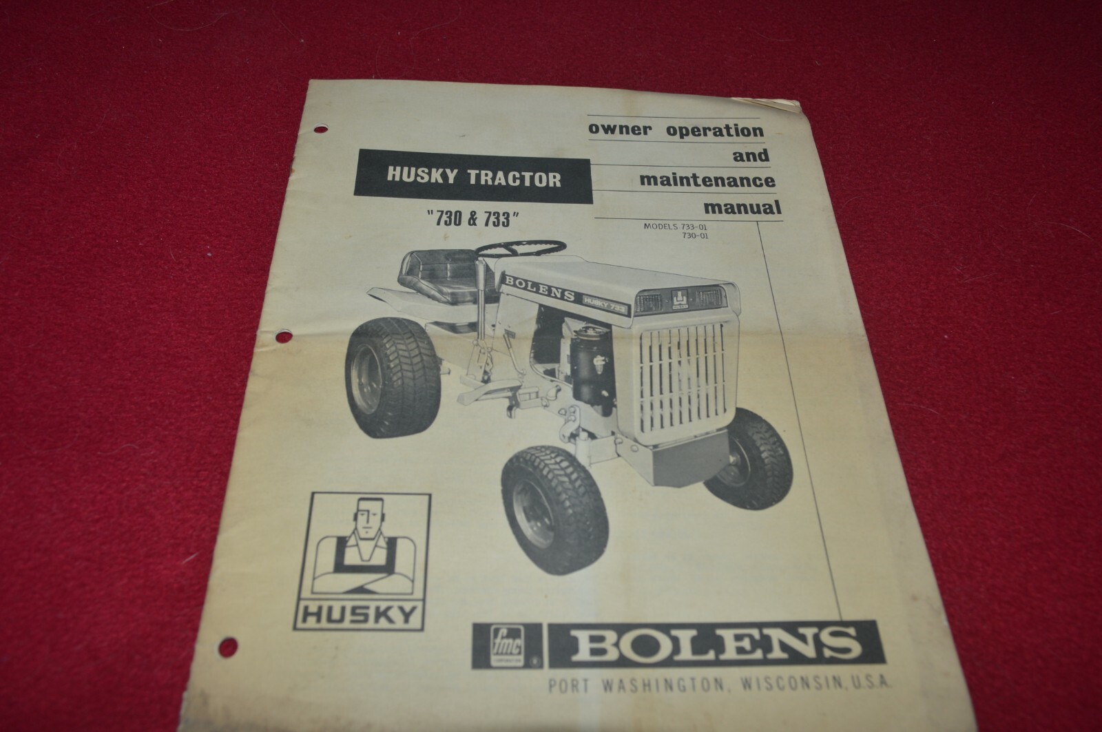 Bolens 730 733 Husky Tractor Operator&rsquo;s Manual BASE