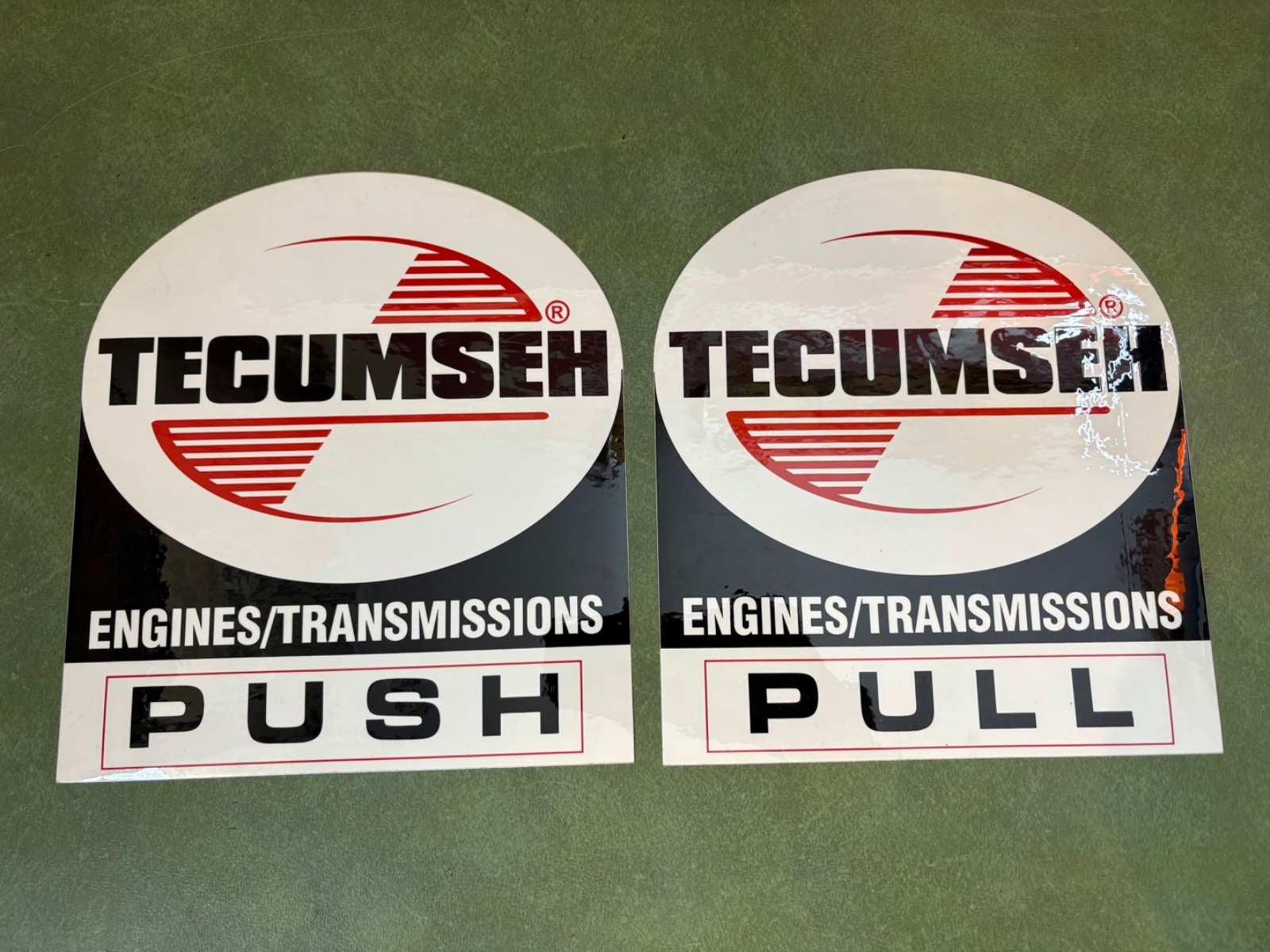 NOS Tecumseh Door Window Stickers Dealer Advertising