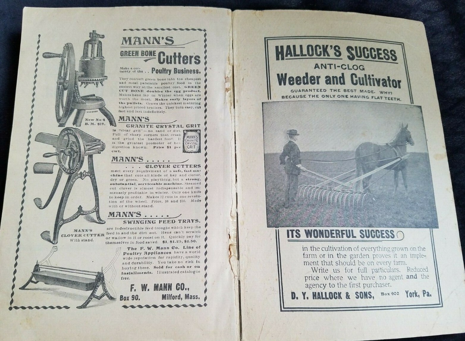 1899 Practical Farmer&rsquo;s Year Book & Almanac Farmer Co Philadelphia Vol 1 No. 1