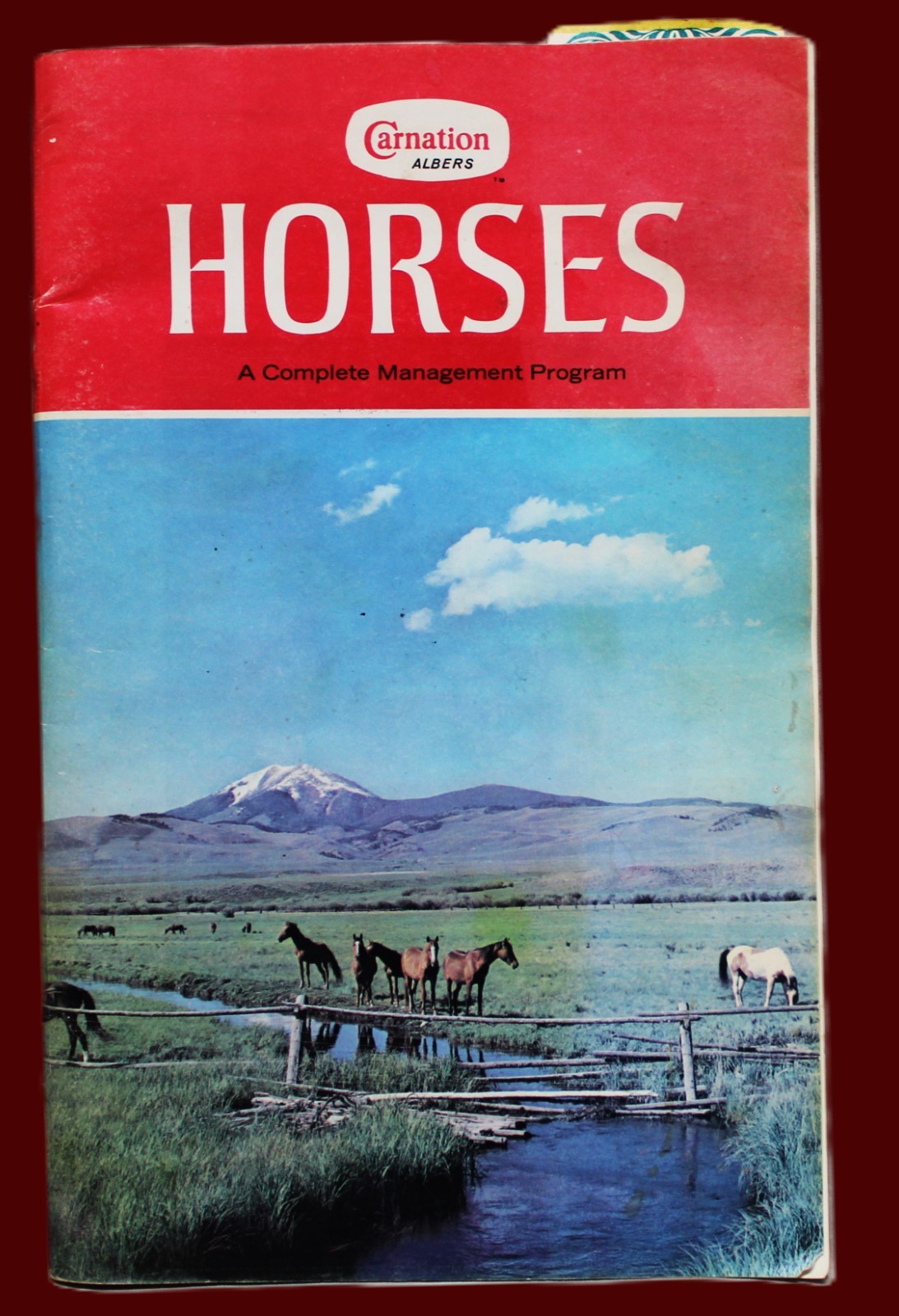CARNATION COMPANY LIVESTOCK HORSES MANAGEMENT PROGRAM BOOKLET VINTAGE
