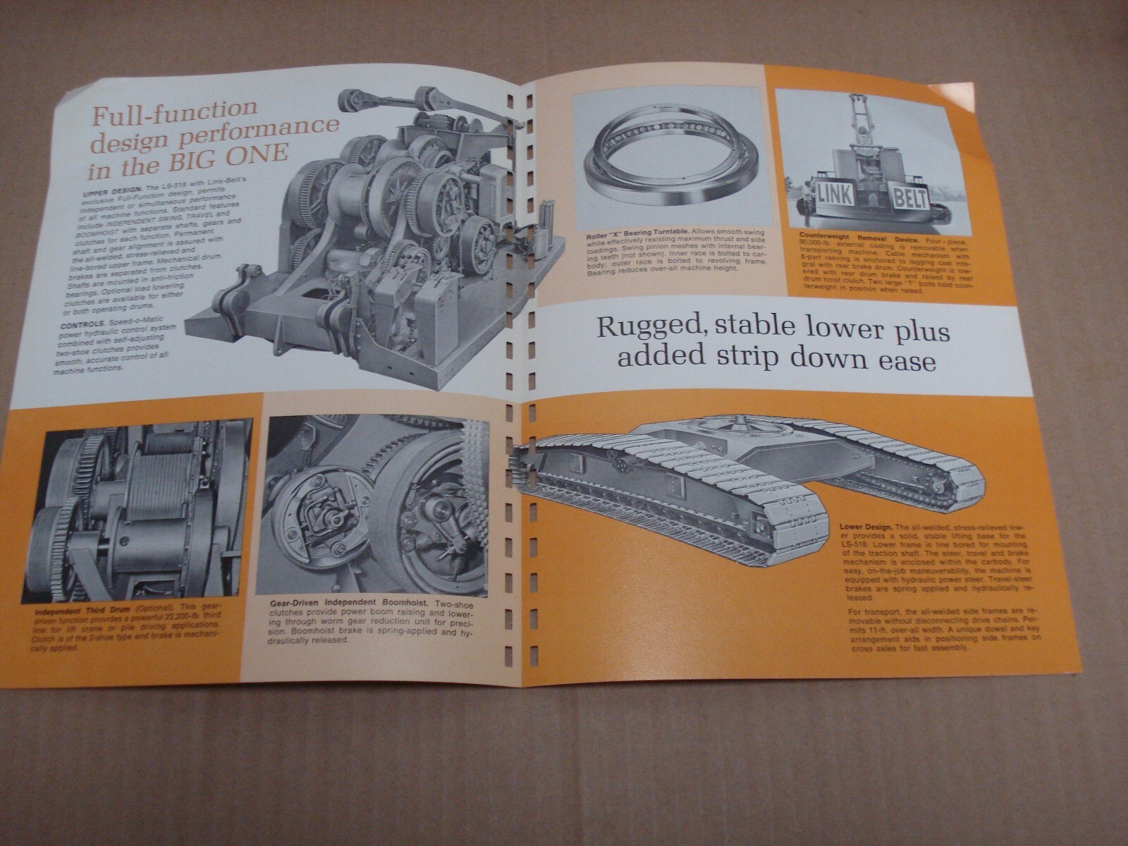 1968 Link-Belt Speeder LS-518 140 Ton Lift Crane Brochure