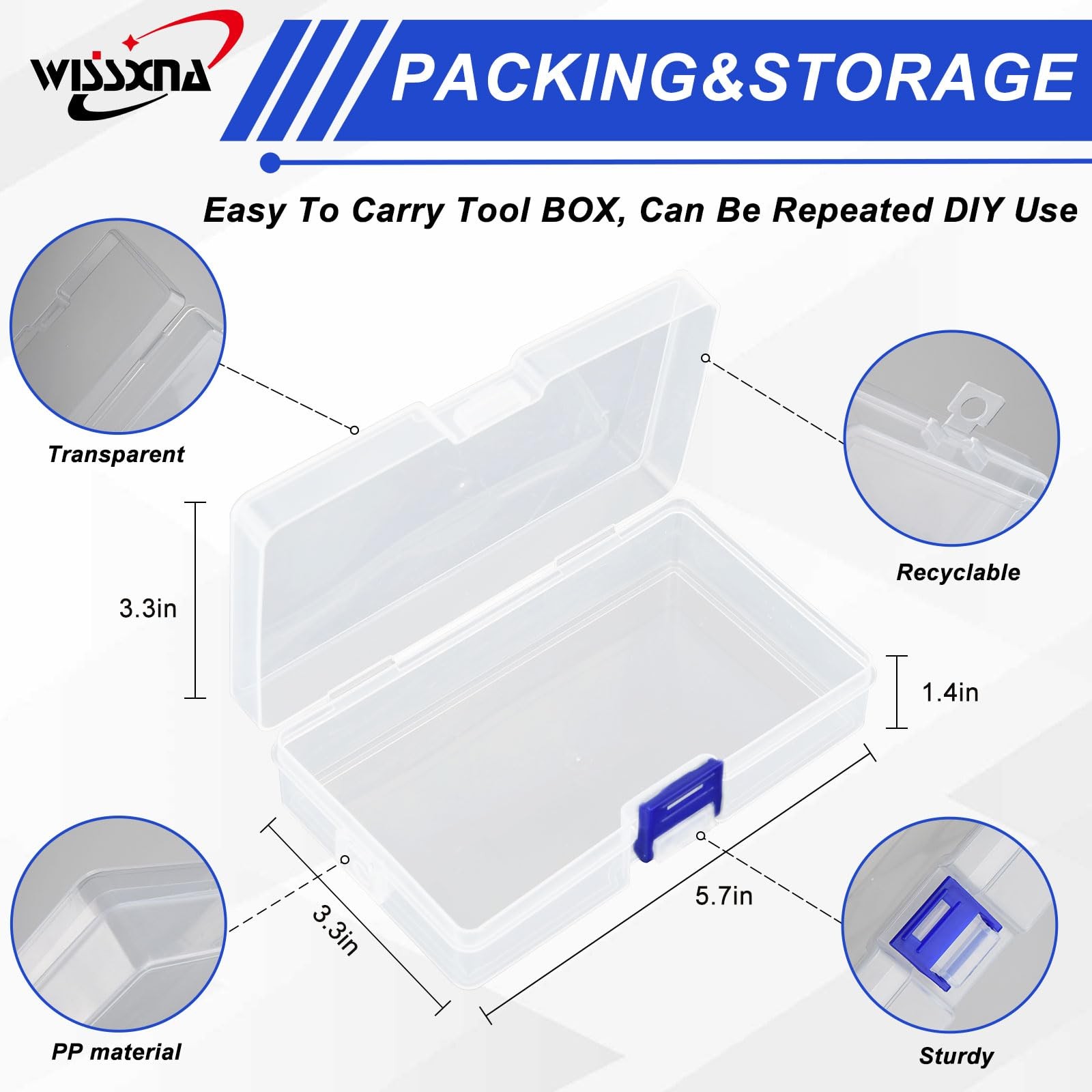 WISSXNA 6PCS D-SHAPE PTO hitch pins 1/4&Prime;x2.5&Prime;