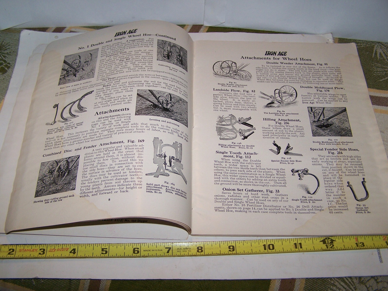 IRON AGE 1910 Full Line Sales Catalog Cultivator Plow Planter Farm Garden NICE!