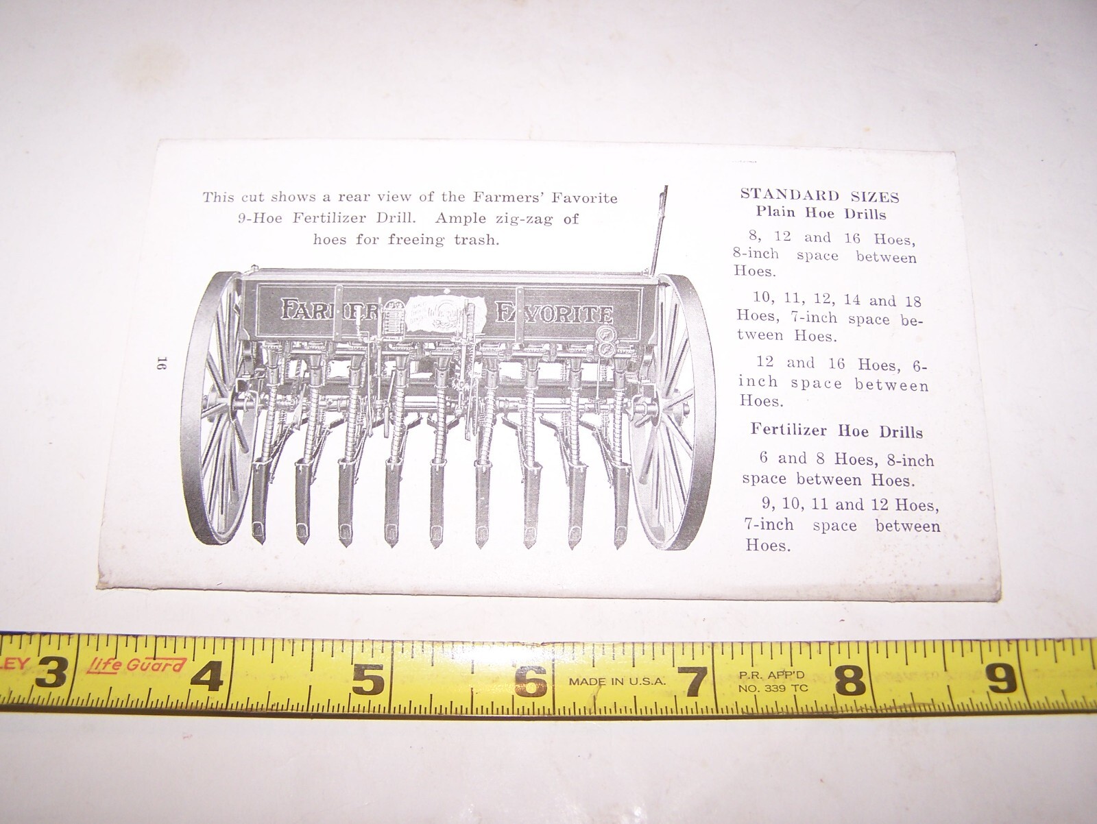 FARMERS FAVORITE Grain Drill Sales Brochure Pamphlet American Seeding Machine Co