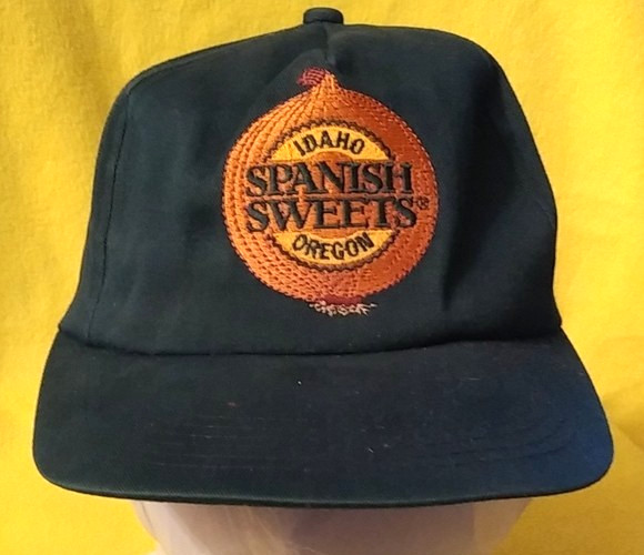 Vintage Spanish Sweets Onions Idaho Oregon Onion Green Farm Baseball Hat Cap