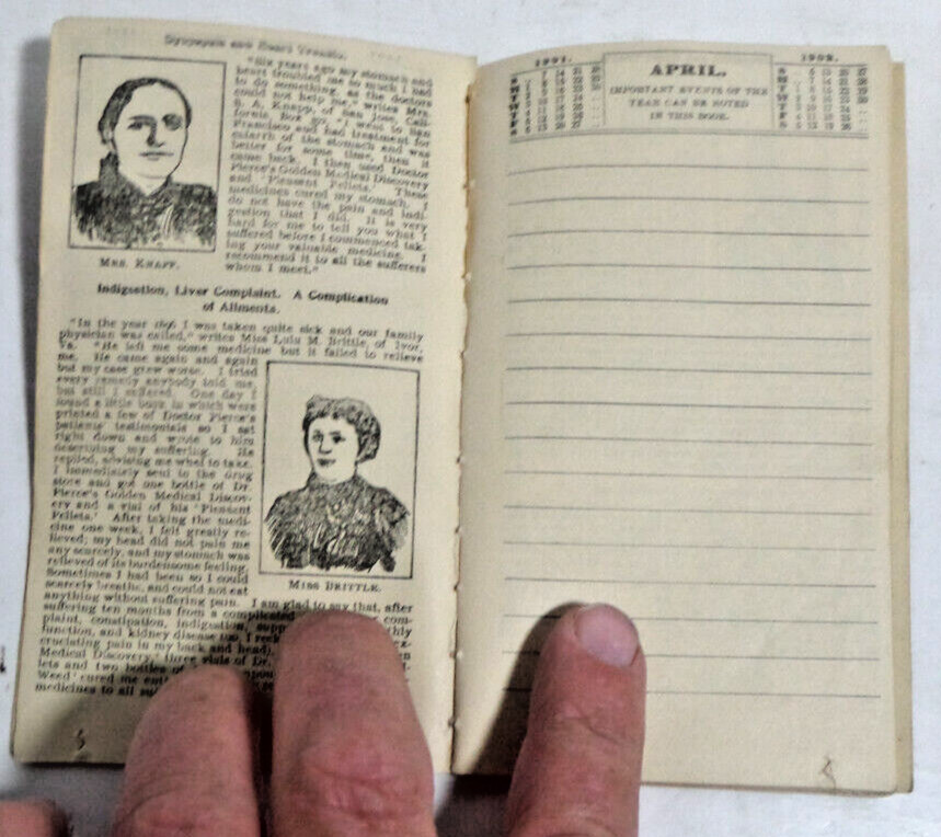 Pierce&rsquo;s memorandum account book 1901/02 advertisement brochure notepad