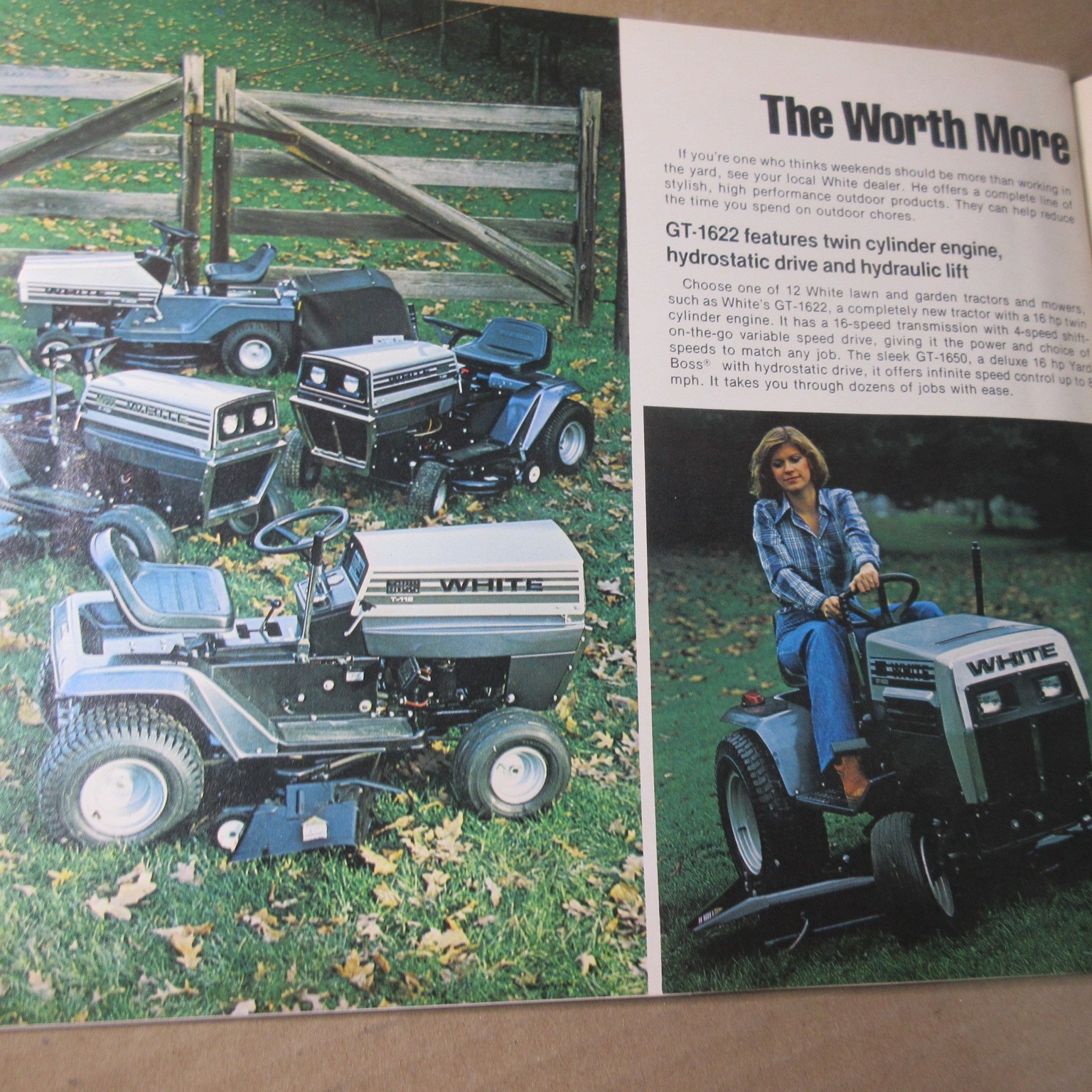 VINTAGE WHITE FARM EQUIPMENT 1978 FARM EQUIPMENT LINE BROCHURE tractors mowers