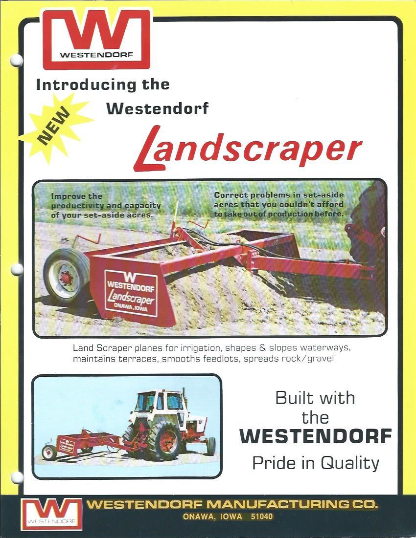 Farm Implement Brochure – Westendorf – Land Scraper (F3476)