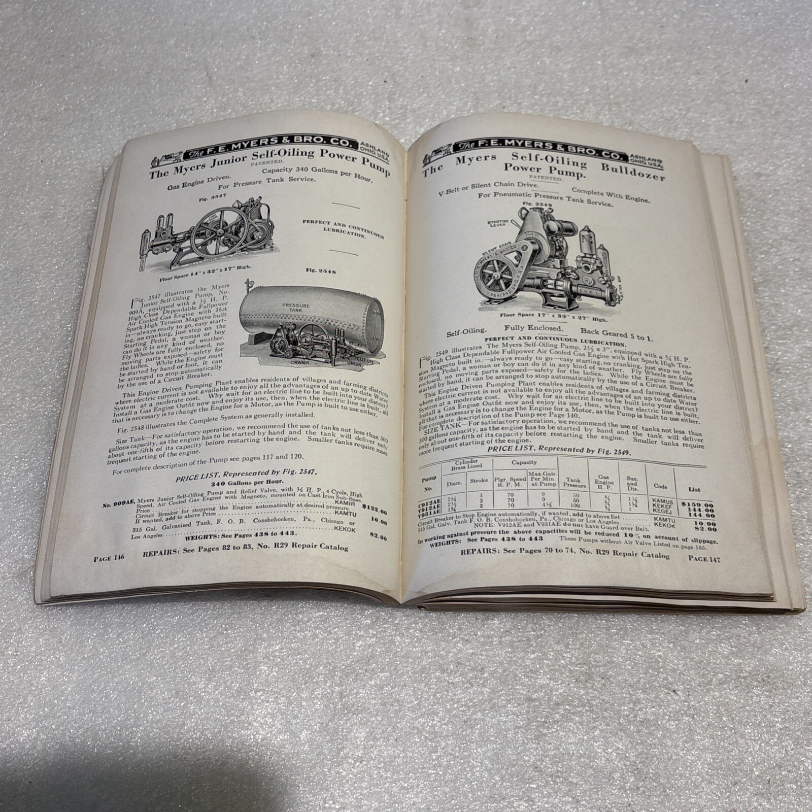 1931 Myers Pumps Hay Tools Barn & Warehouse Equipment Catalog No. 63