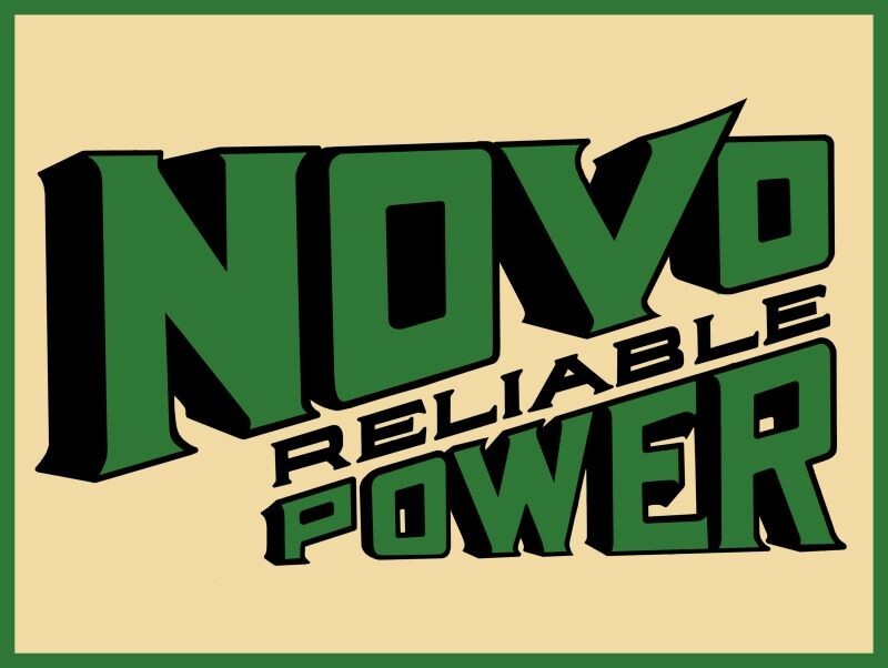 Novo Gas Engines of Lansing NEW METAL SIGN: Reliable Power, 9&Prime; x 12&Prime; Made in USA