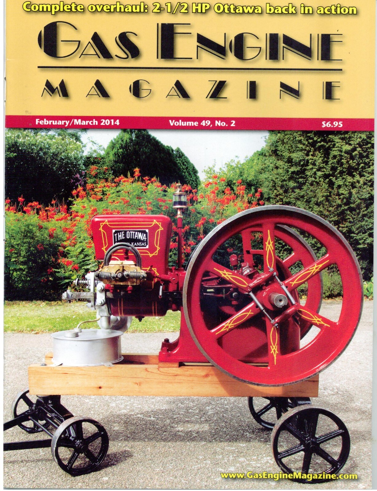2 ½ HP Ottawa Engine Restoration, 6HP Sandow, Ottawa Engine Catalog Art