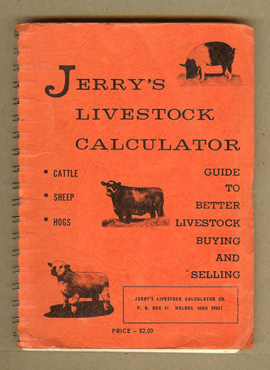 1964 Jerry&rsquo;s Guide to Better Cattle, Sheep,Hogs,Livestock Buying,Holmes, Iowa IA