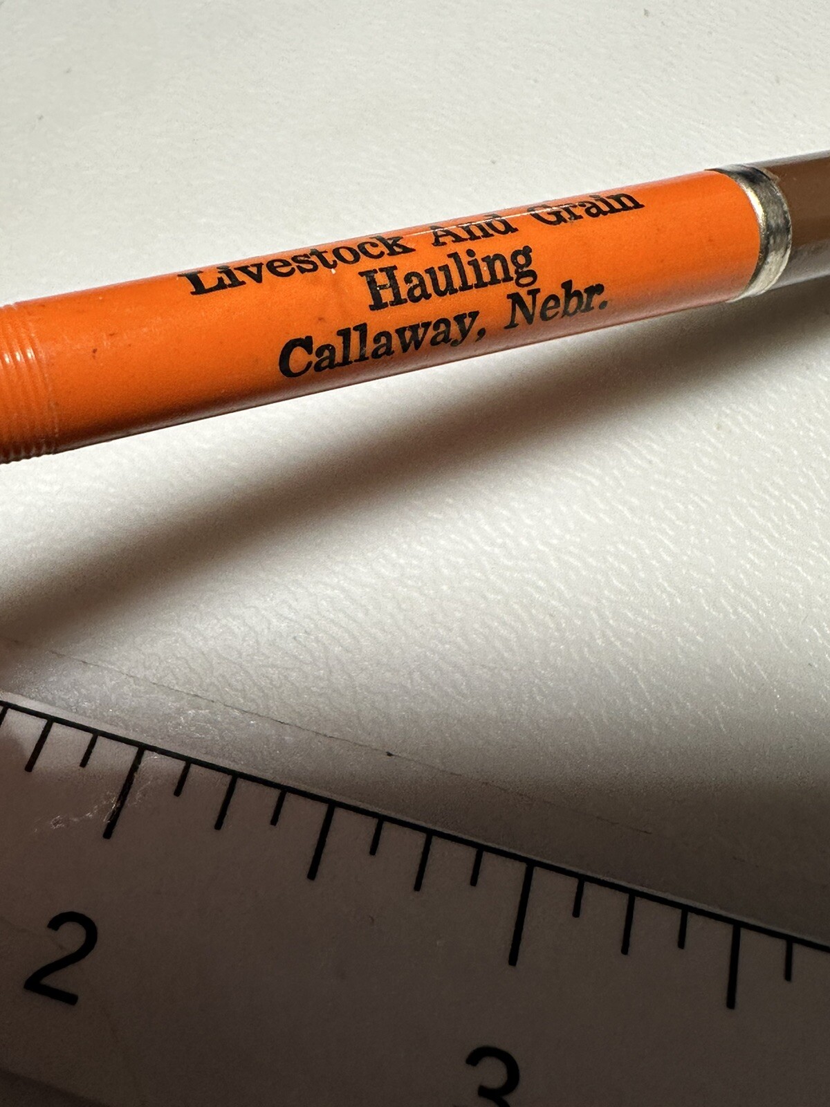 Vintage Callaway Nebraska Lange Trucking Livestock Grain Farming Ag Hauling Pen