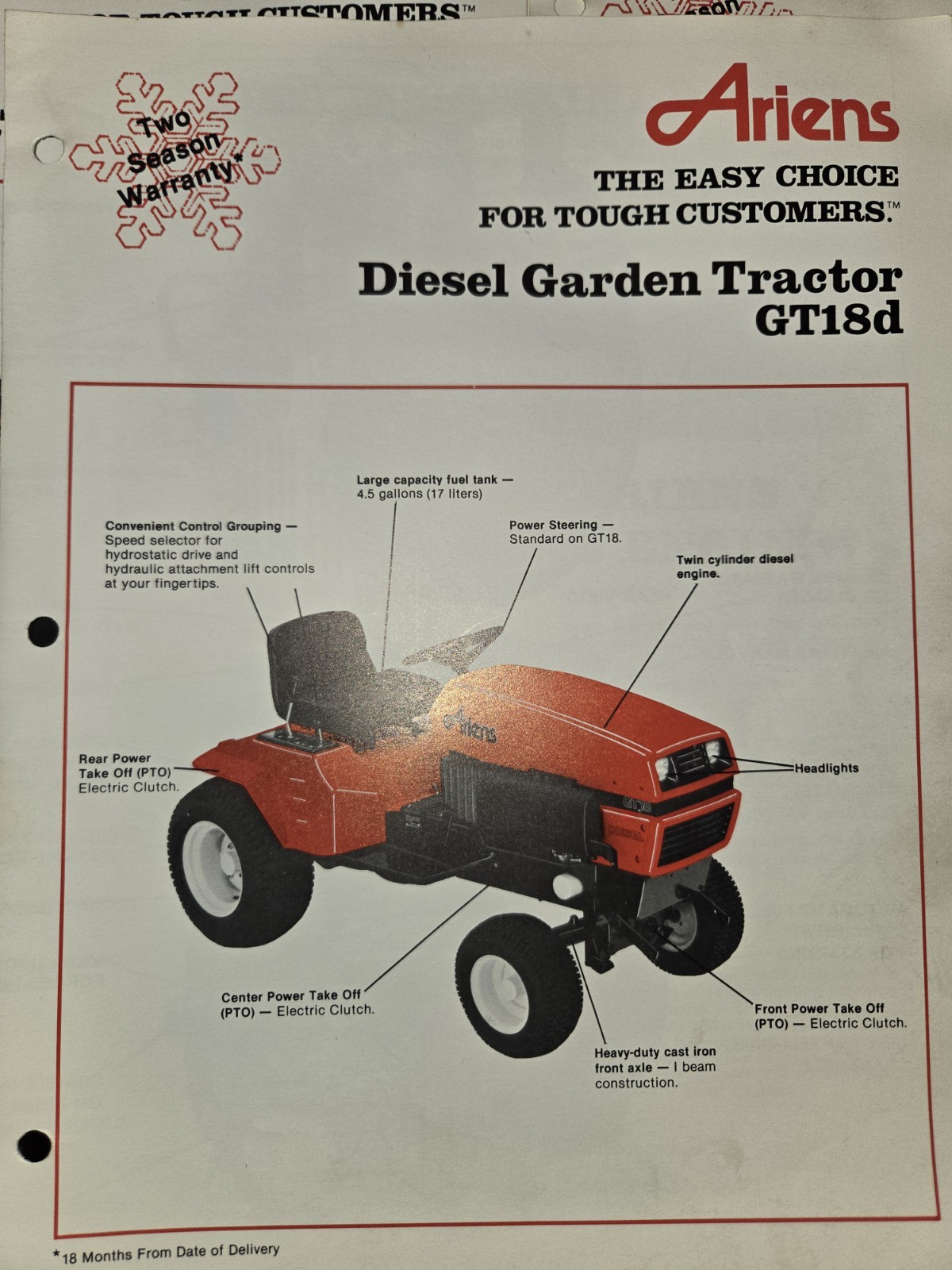 8 VINTAGE ARIENS DEALERSHIP ADVERTISING BROCHURES TILLERS TRACTORS RIDERS PUSH