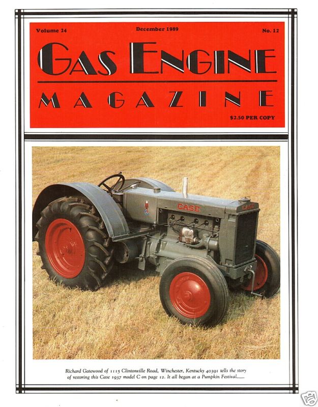 Johnson Motor History, Harvey Garden Tractor, Huber S/N