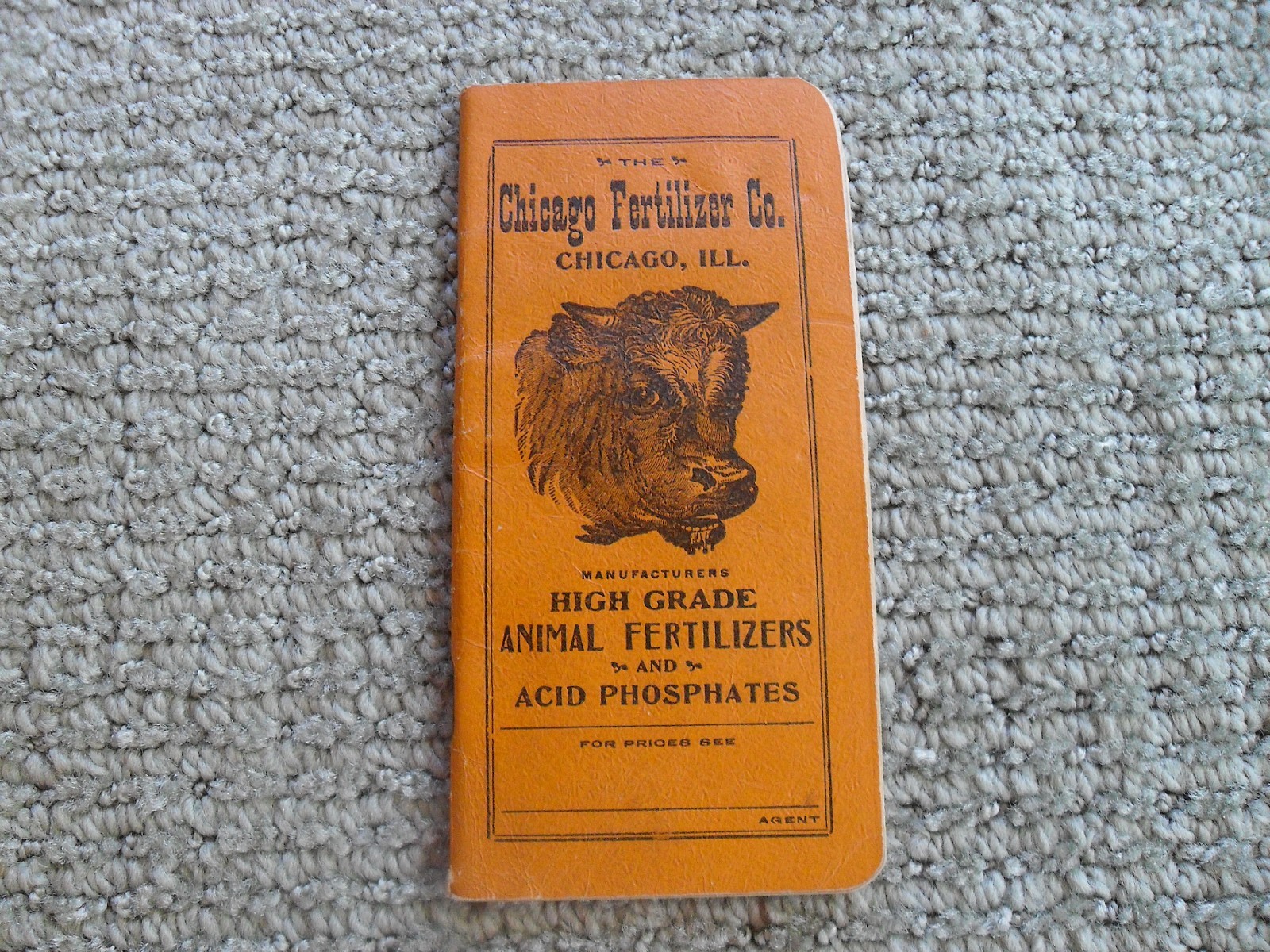 Vtg 1891 Pocket Booklet W. Deering Grain Grass + 1906 Chicago Fertilizer Ad Info