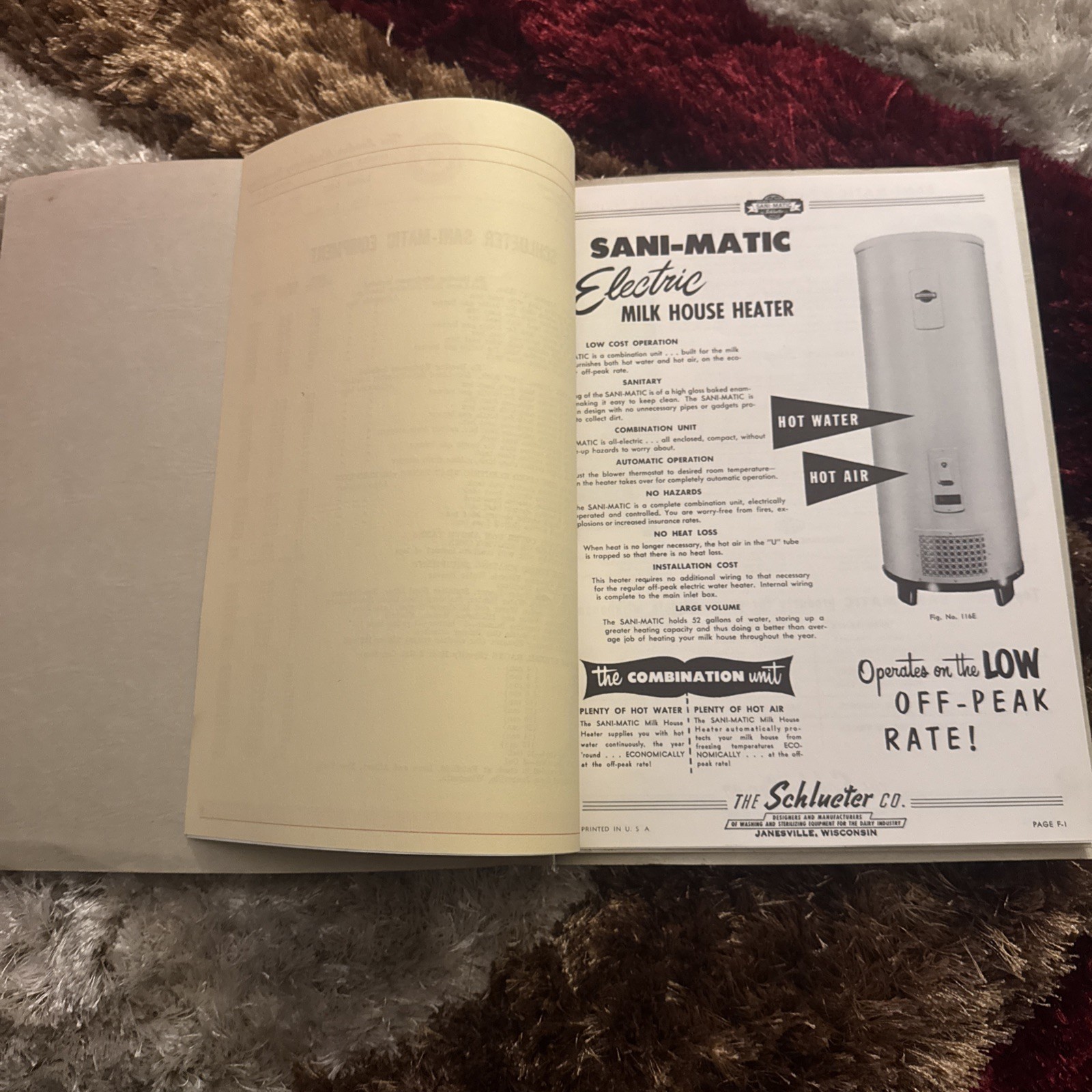 Rare Vintage 1953 Sani-Matic Dairy Washing and Sterilizing Equipment Ad Brochure