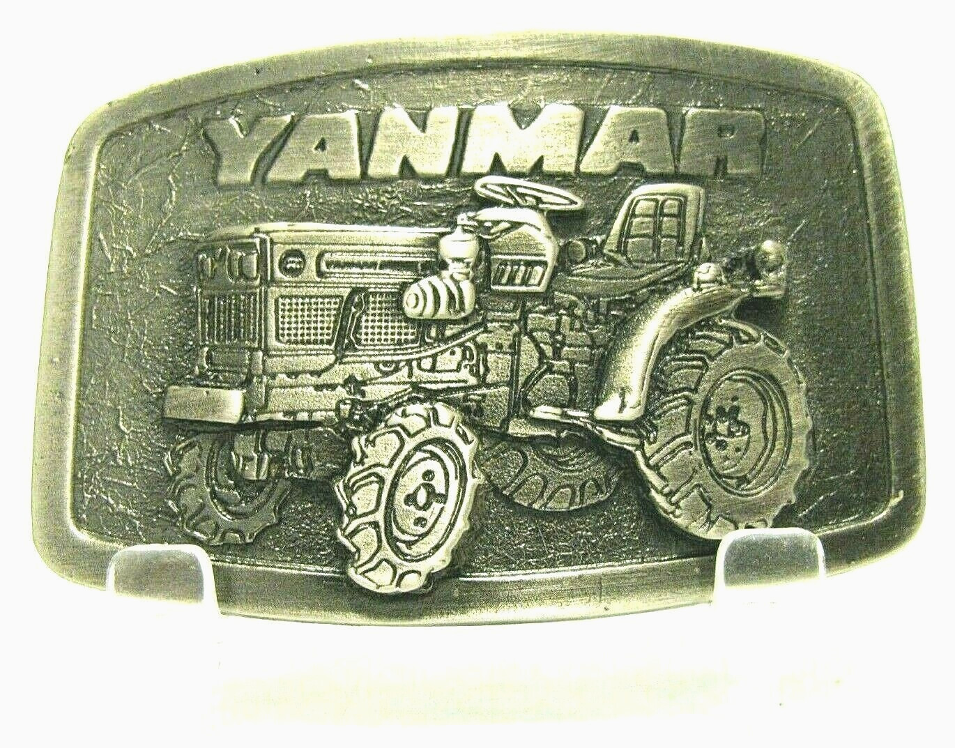 YANMAR Tractor Pewter Belt Buckle Spec Cast advertising farm collectible