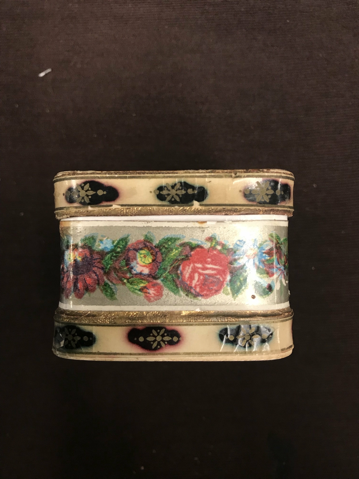 Old Vintage Beautiful Flower Cardboard Package