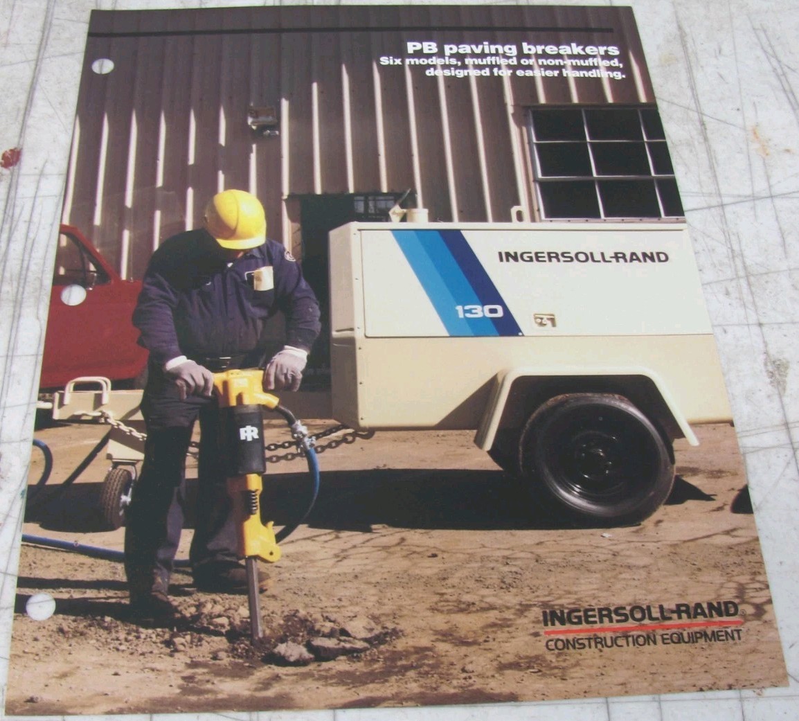 1986 Ingersoll-Rand PB Paving Breakers Sales Brochure 4553-A