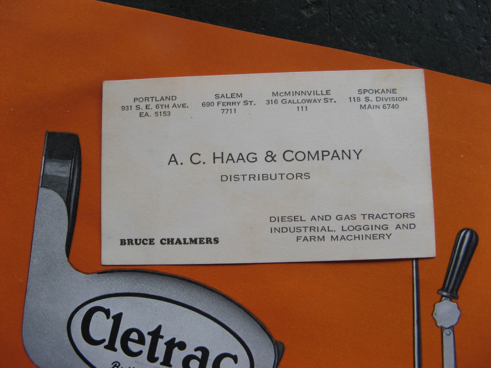1938 CLETRAC AG CRAWLER TRACTOR Sales Booklet/Brochure VINTAGE