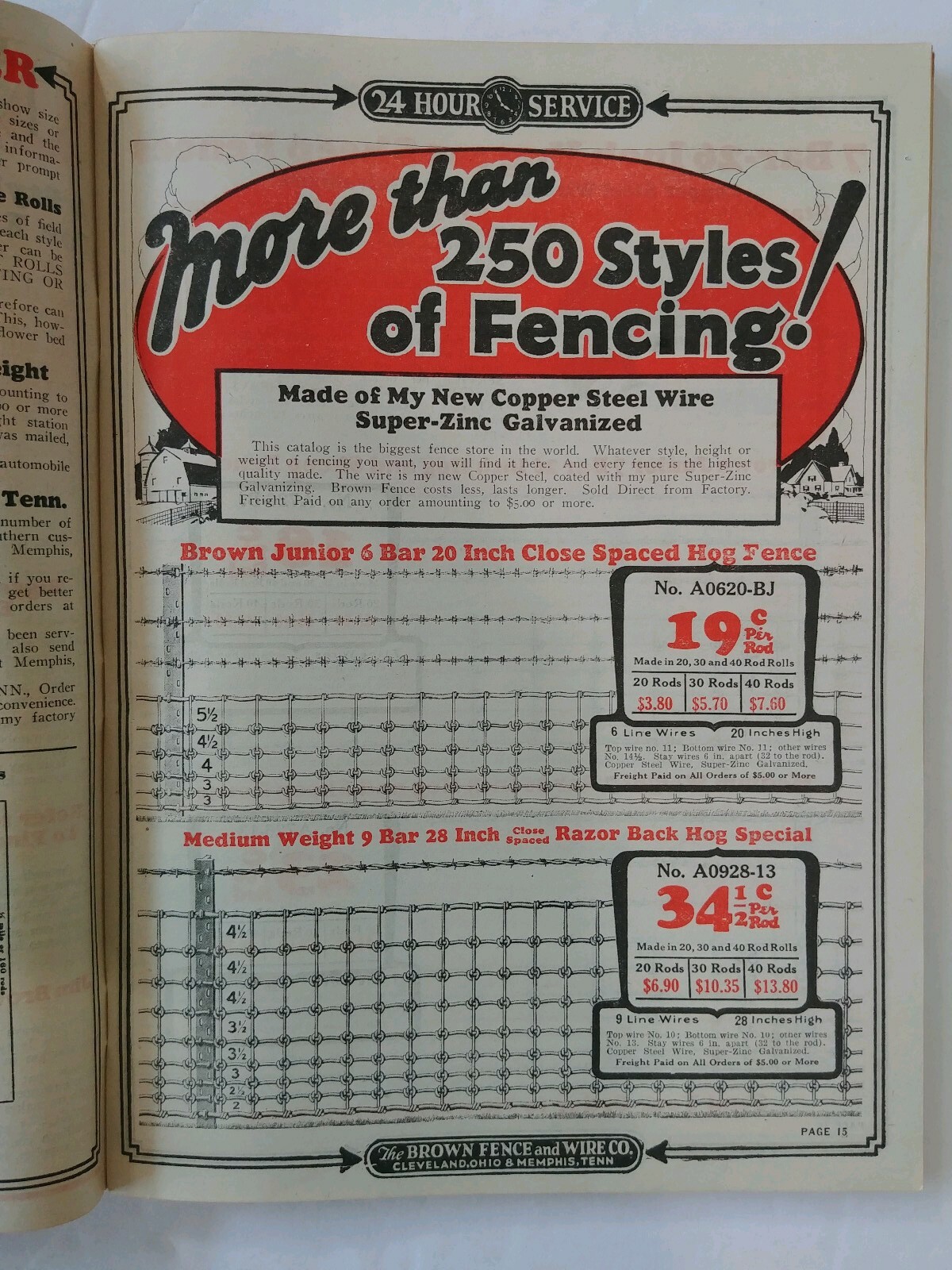 1930 Barbed Wire & Fencing Catalog Jim Brown&rsquo;s plus Stoves, Furnaces, & More