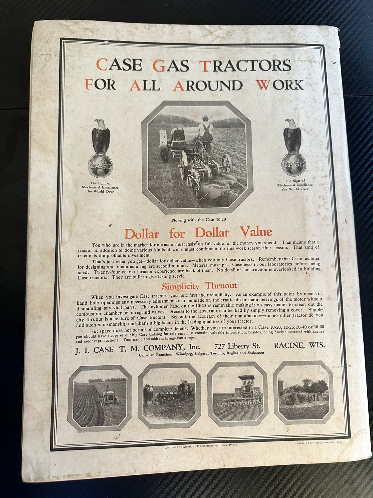 The American Thresherman and Farm Power MAGAZINE 1916 Madison, WIS Vol 19 No 7