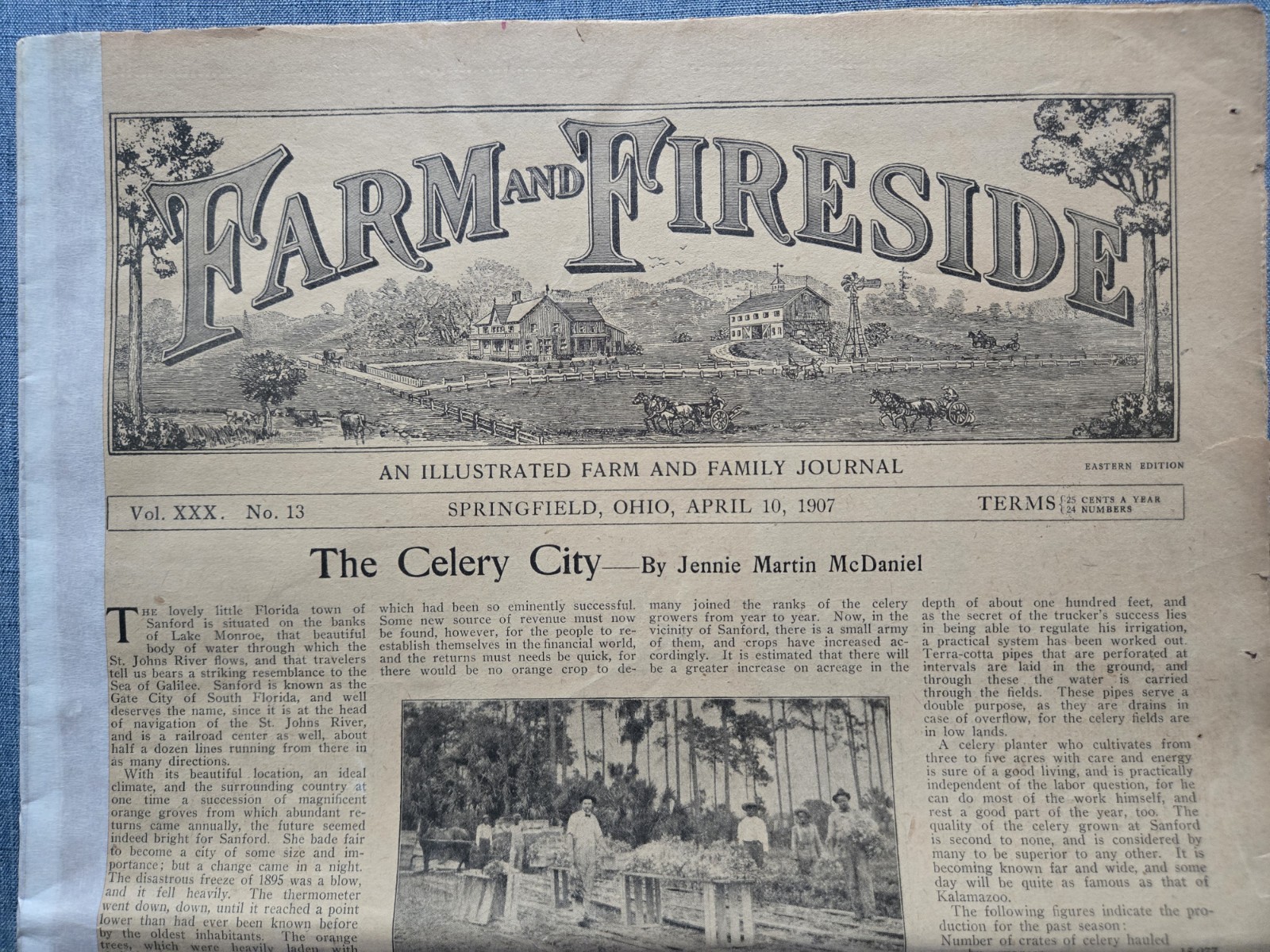 Farm & Fireside Newspaper April 10 1907 Articles Ads Fashion News Humor
