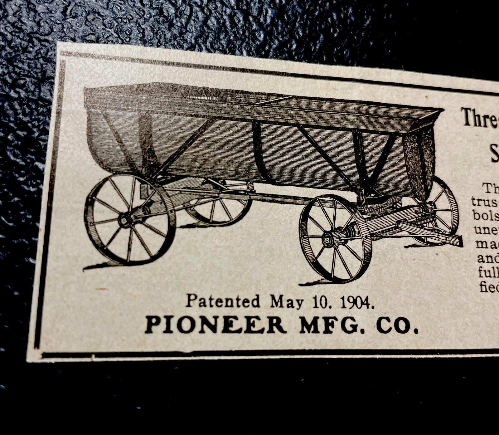 ORIGINAL 1907 Pioneer Steel Tank Farm Advertising – Middleberry – Indiana