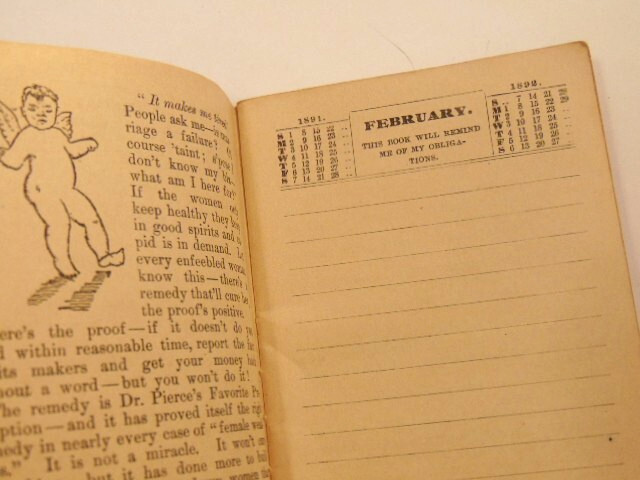 1891-92 Pierce&rsquo;s Memorandum and Account Book designed for Farmers, Mechanics