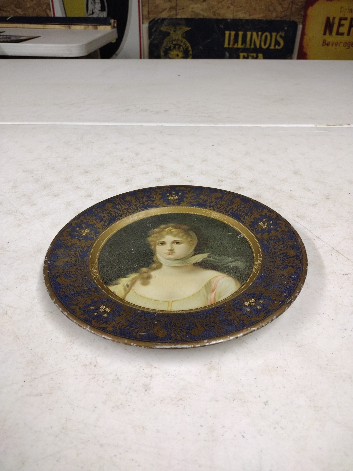 Antique Emerson-Newton Co. Kansas City MO Implement Advertising Vienna Art Plate