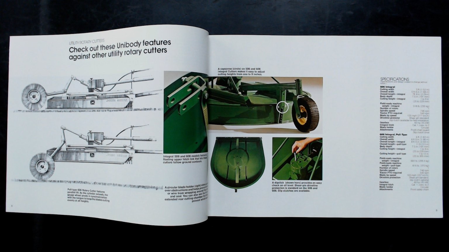 John Deere Flail and Rotary Cutters Vintage Agricultural Brochure