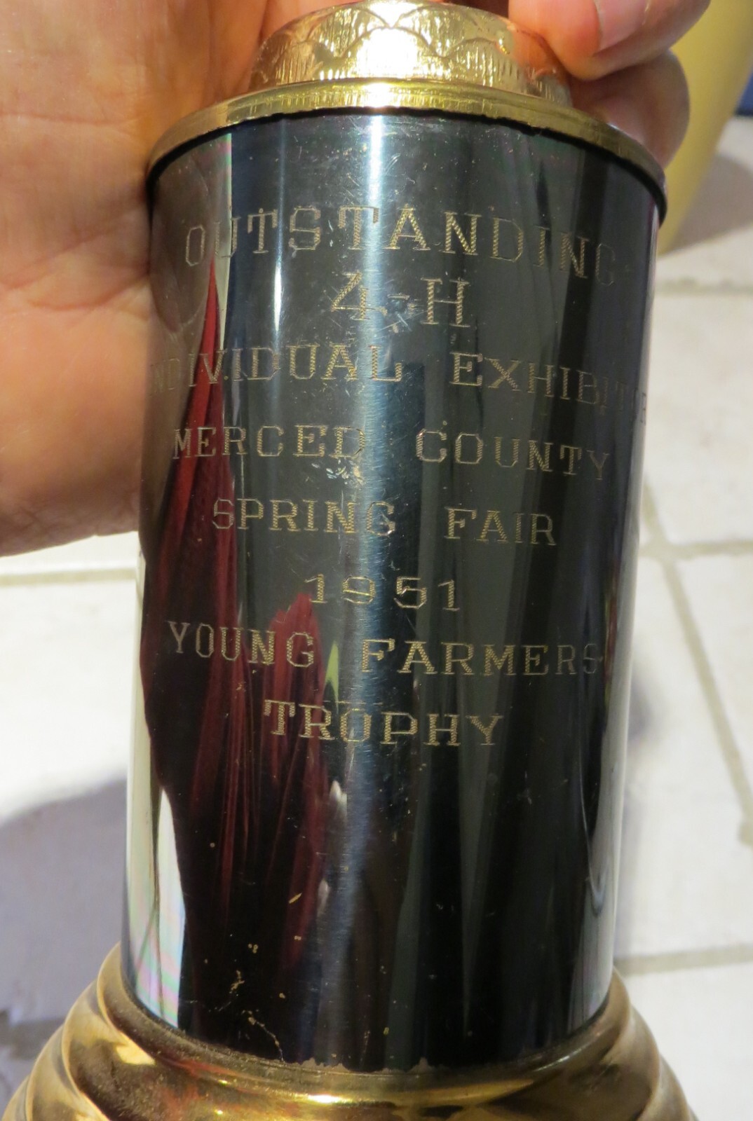 Vintage 1951 4-H Outstanding Young Farmers Trophy