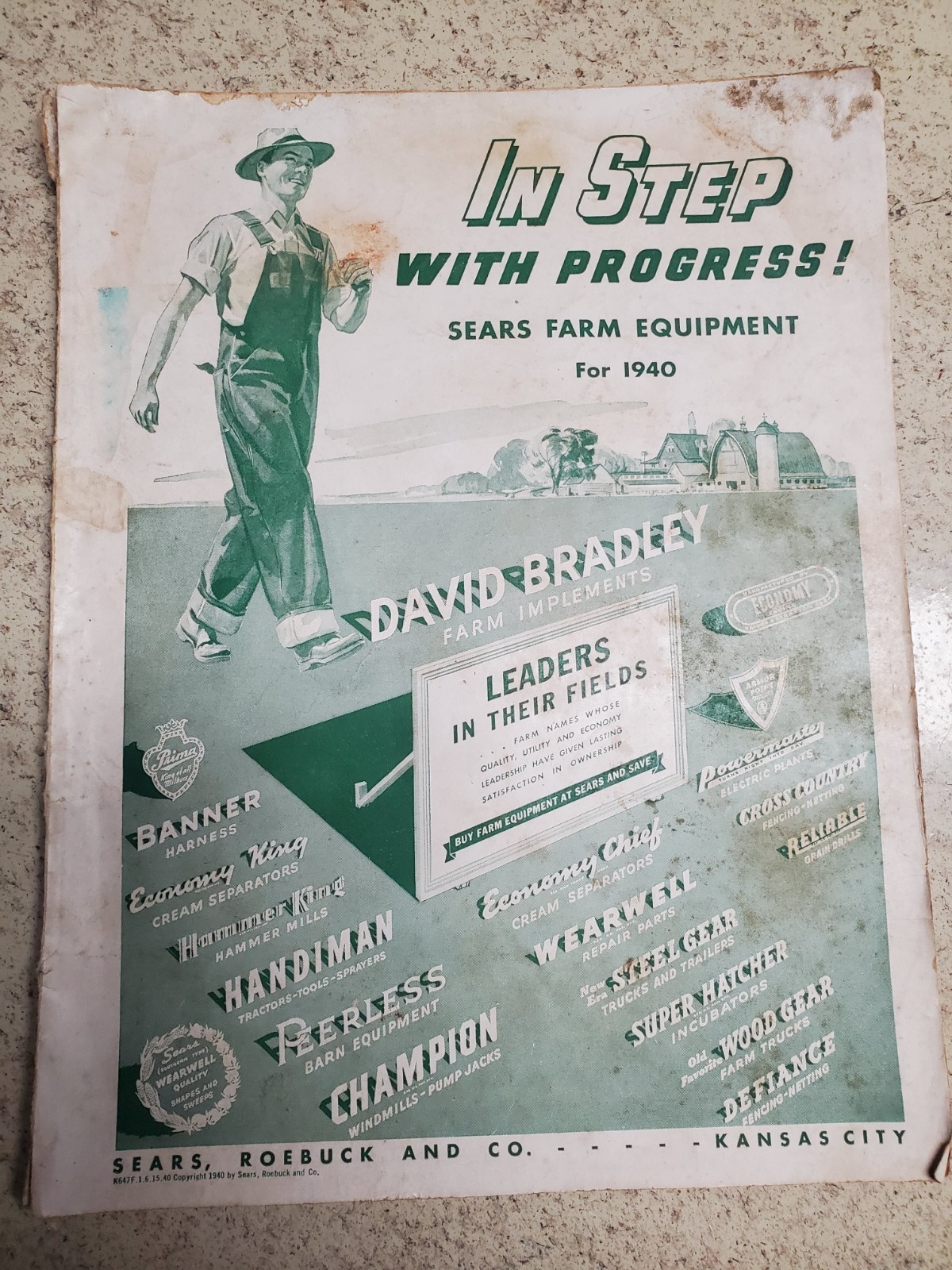 1940 Sears Farm Equipment Catalog, In Step With Progress