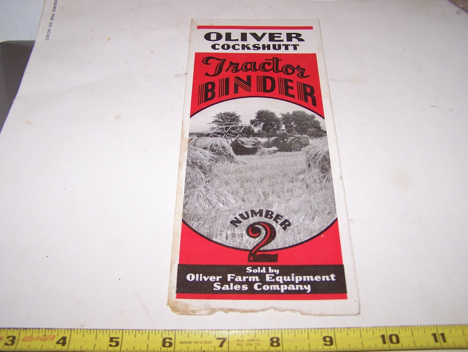 OLIVER COCKSHUTT Tractor Grain Binder #2 Sales Brochure Pamphlet Hit Miss Engine