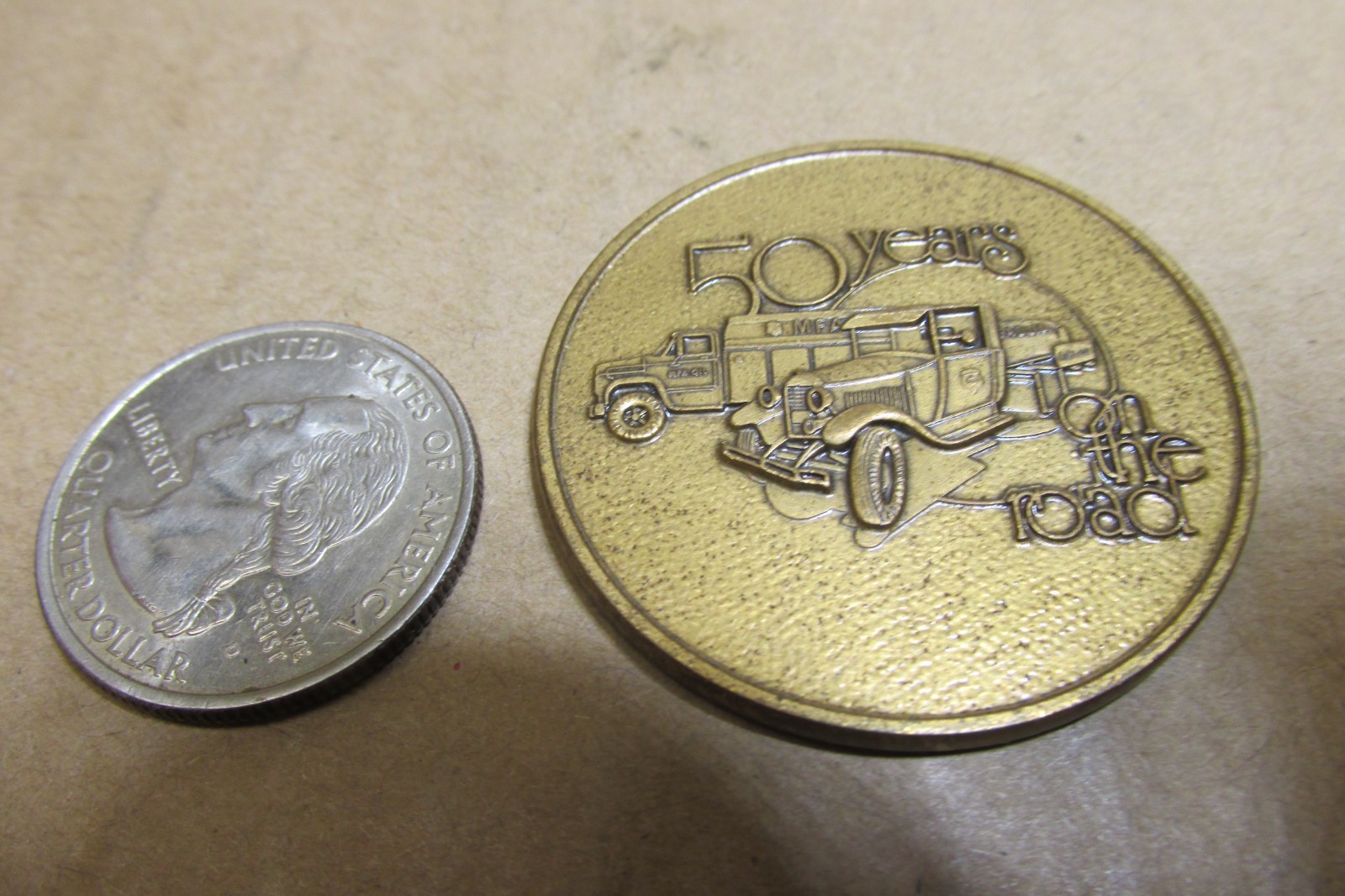 50 YEARS MFA OIL COMPANY ANNUAL MEETING 1978 BRASS COIN