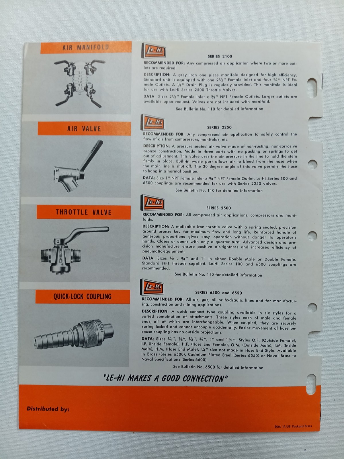 LE-HI Hose Accessories Company Condensed Catalog #34 1950s