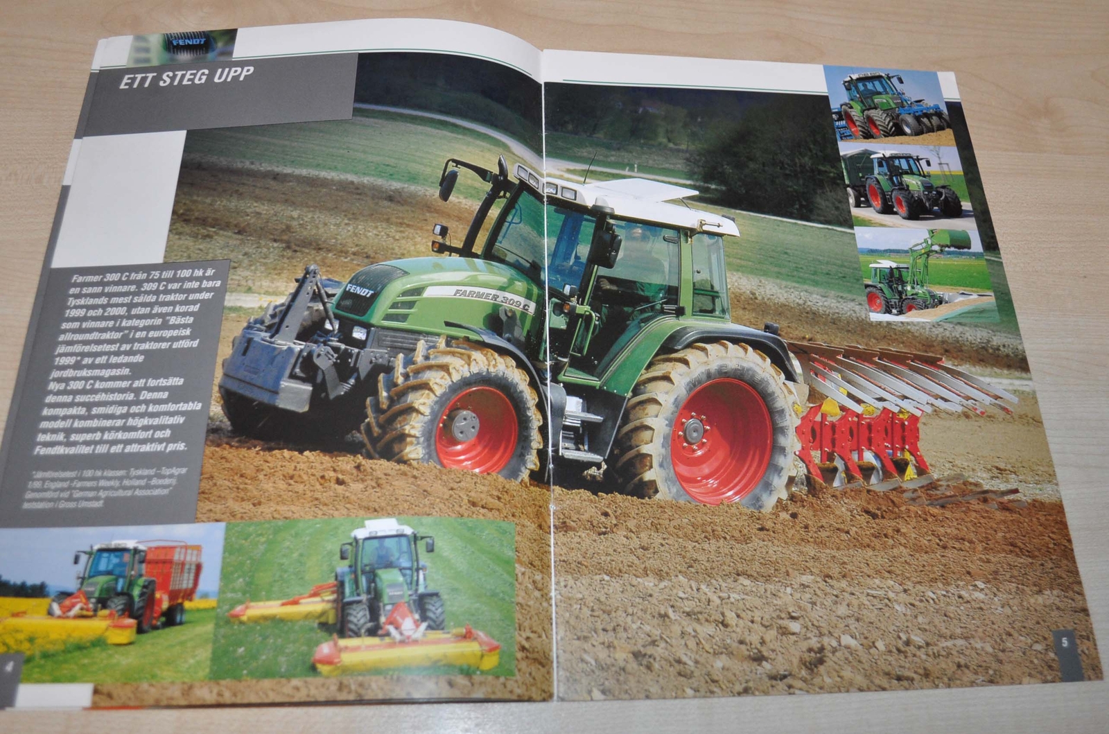 Fendt 307 308 309 Farmer Tractor Agricultural Brochure Prospekt Sweden