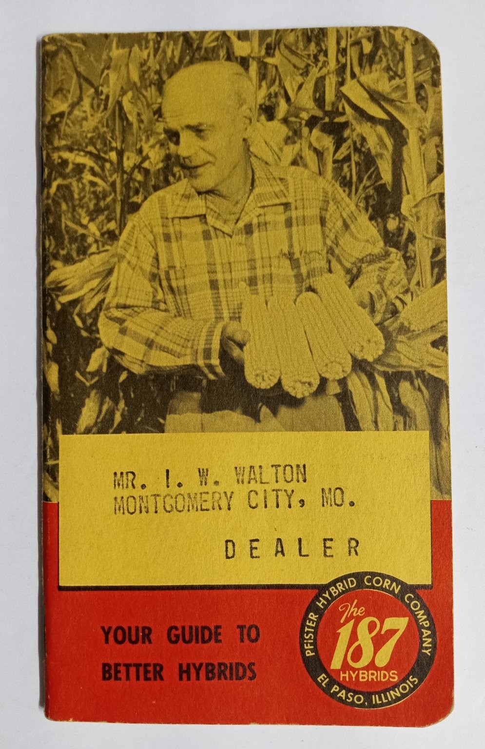 Pfister Hybrid Corn 1957-58 Dealer Booklet Agriculture Mont City MO Farm Seed