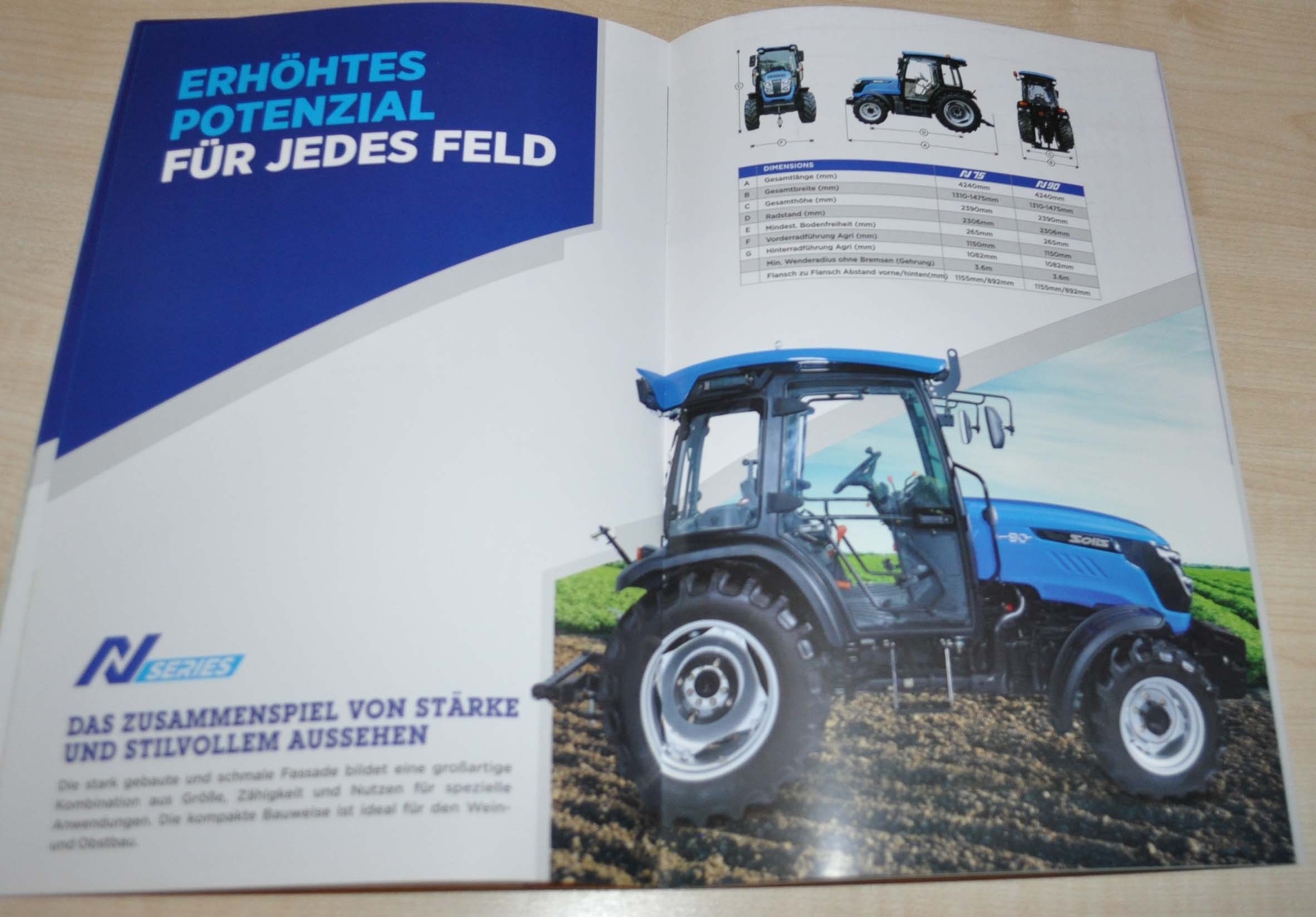 Solis Model Rande DE Tractor Brochure Prospekt India