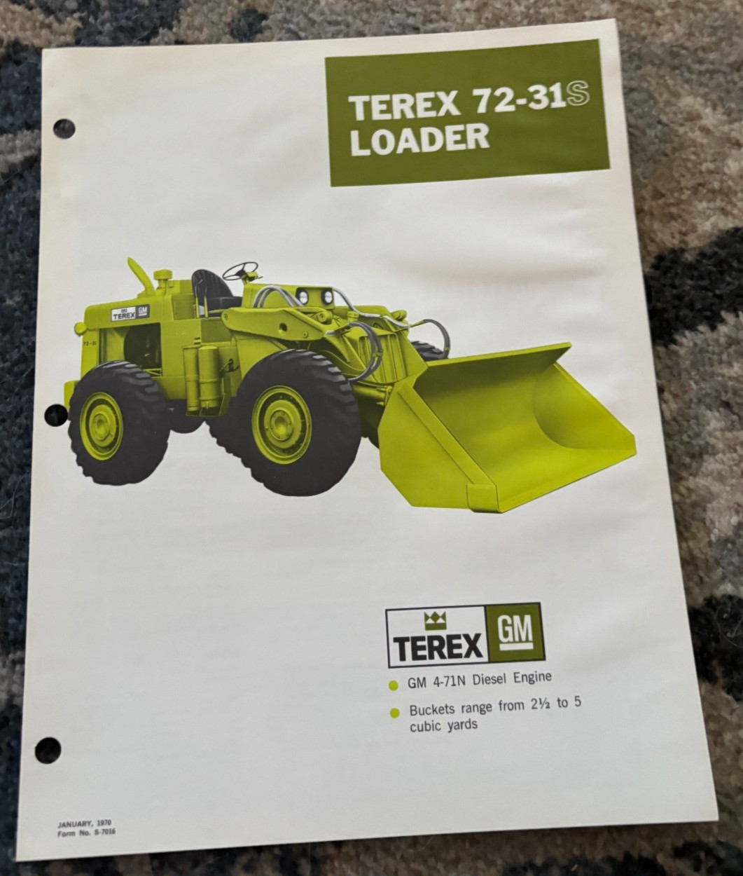 Terex 72-31S Wheel Loader Brochure DCPA25